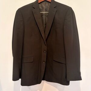 Kenneth Cole Reaction Black Slim Fit 2-Piece Suit | 42R Jacket x 35W Pants